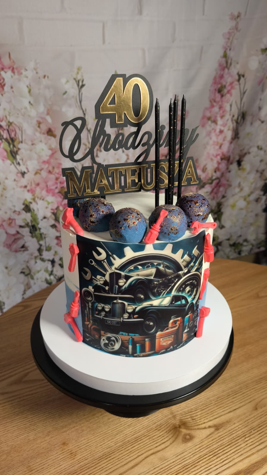 Tort urodzinowy z motywem samochodu dla chłopca — Cieszyn